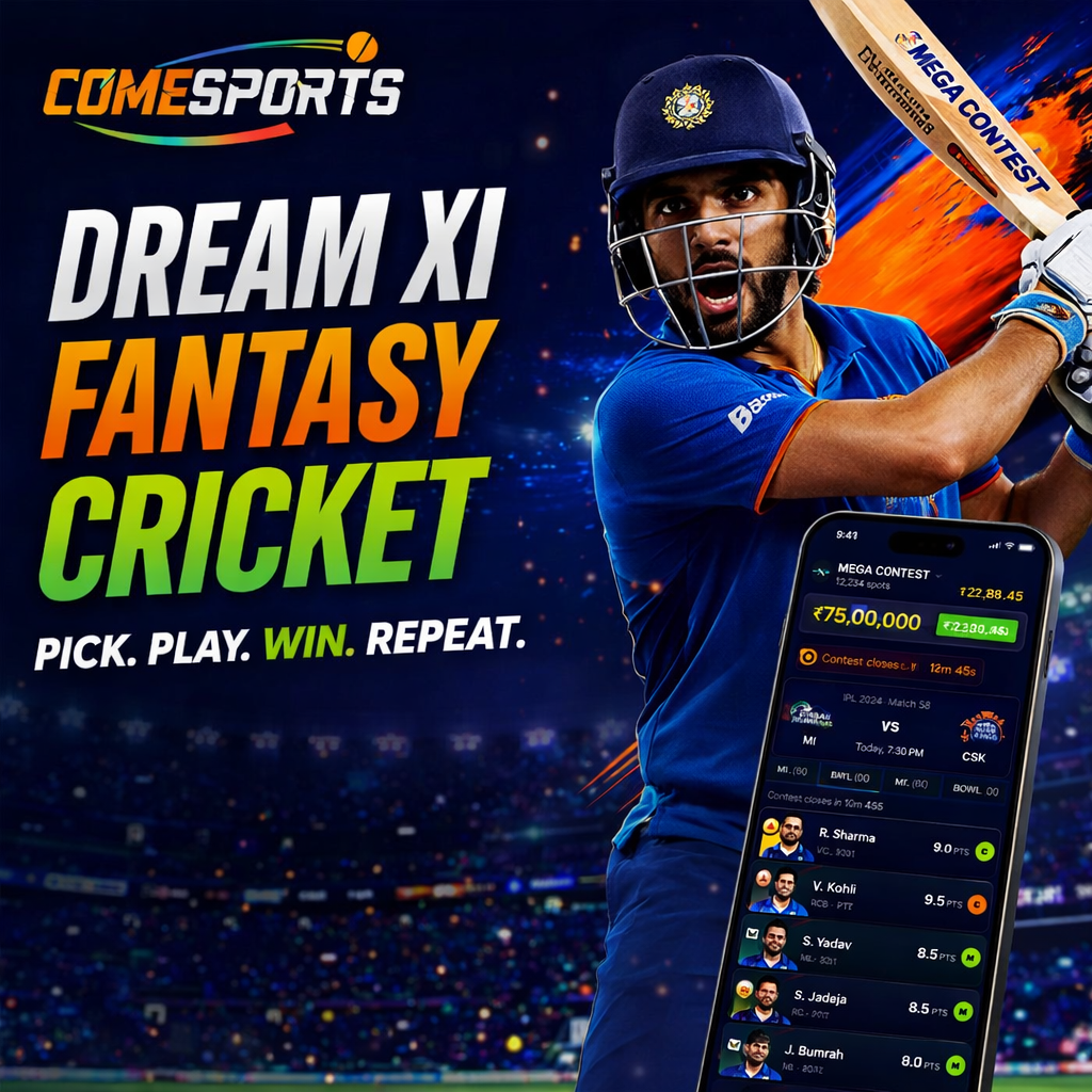 RS9 COM Dream XI fantasy cricket ad visual